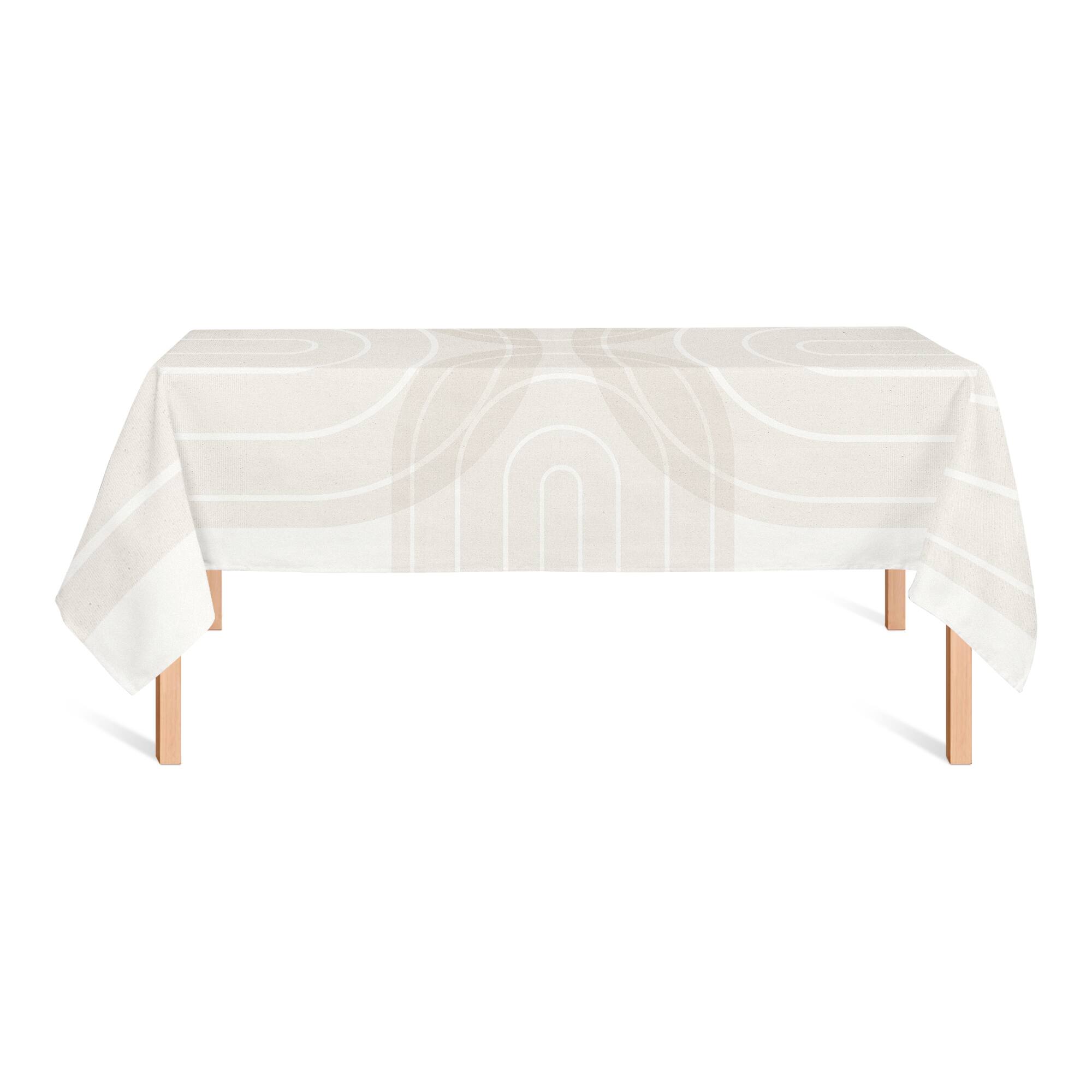 Neutral Rainbow Tablecloth